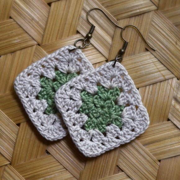 Crochet Boho Earrings - Picture 3 of 4